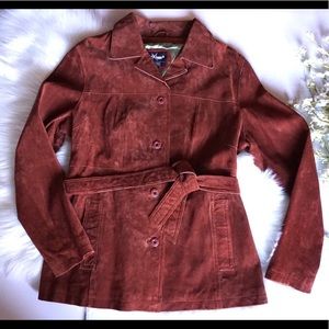 Wilsons • Maxima Leather Jacket with Tie Waist